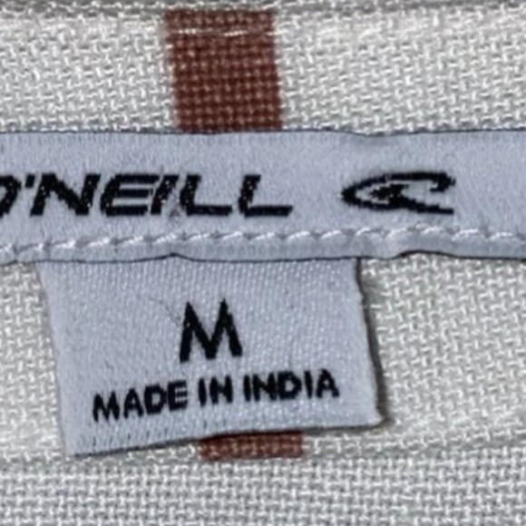 O’Neill Reid Striped Midi Dress – Size M (White & Terra Cotta) - Picture 9 of 16